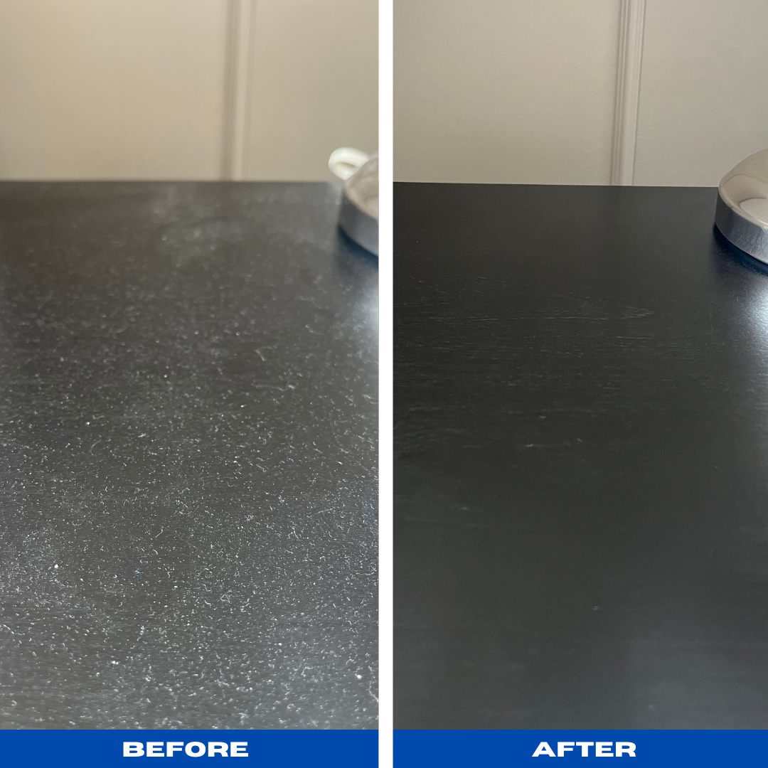 Countertop before and after