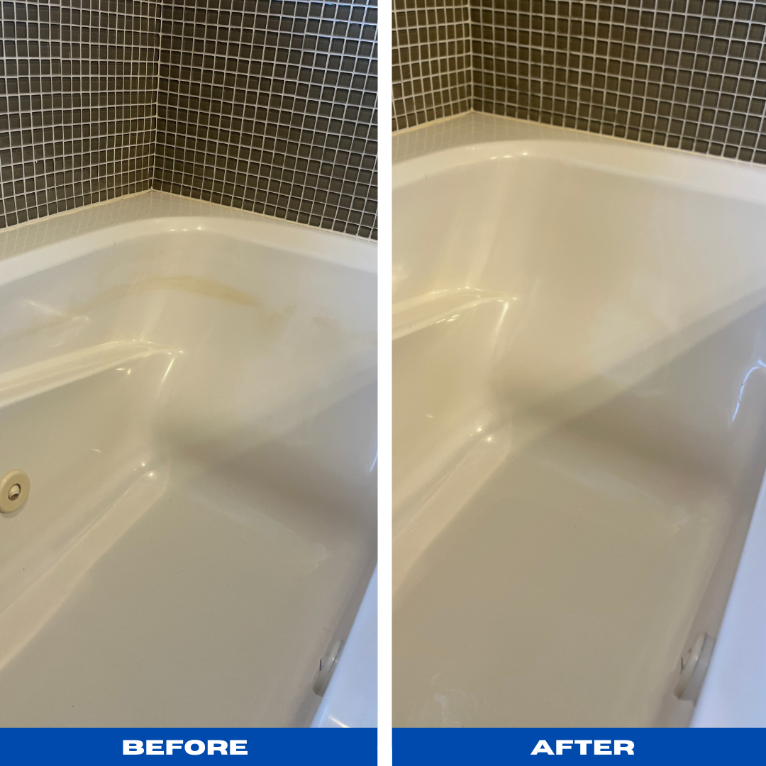 Tub before and after